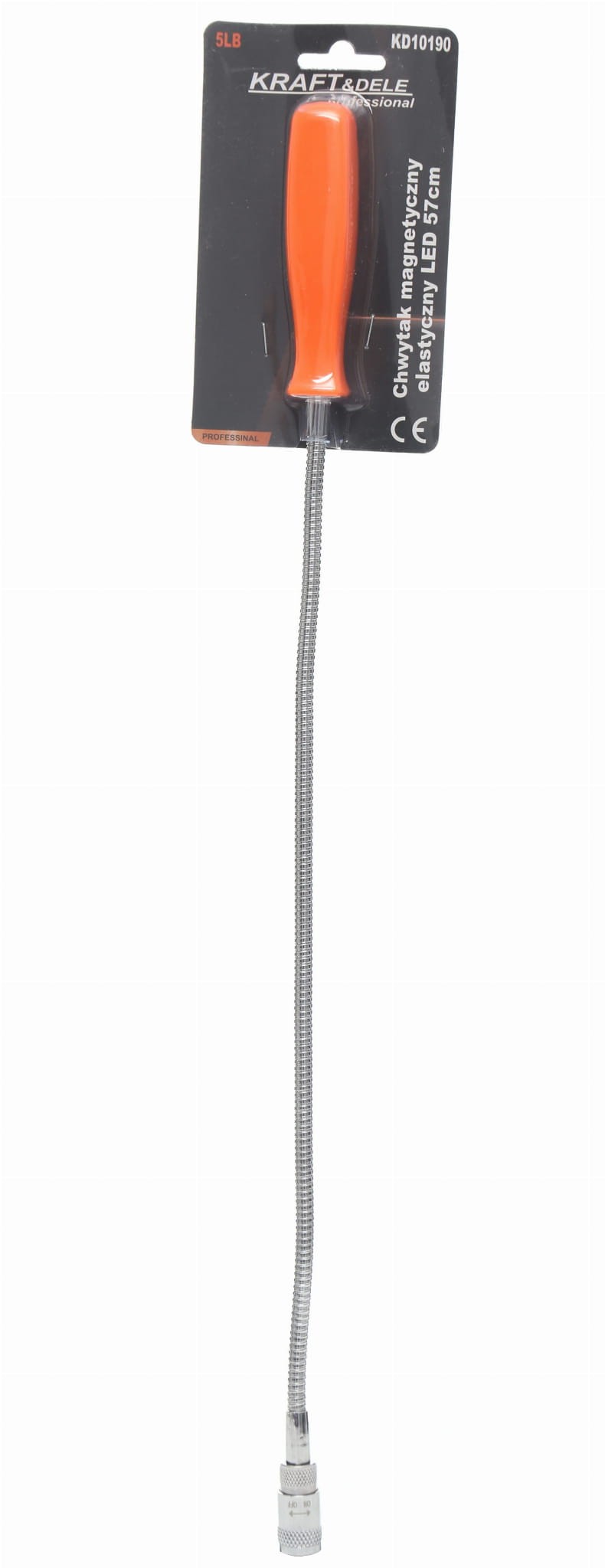 Magnetinis griebtuvas – lankstus LED 5lb / 57cm KD10190